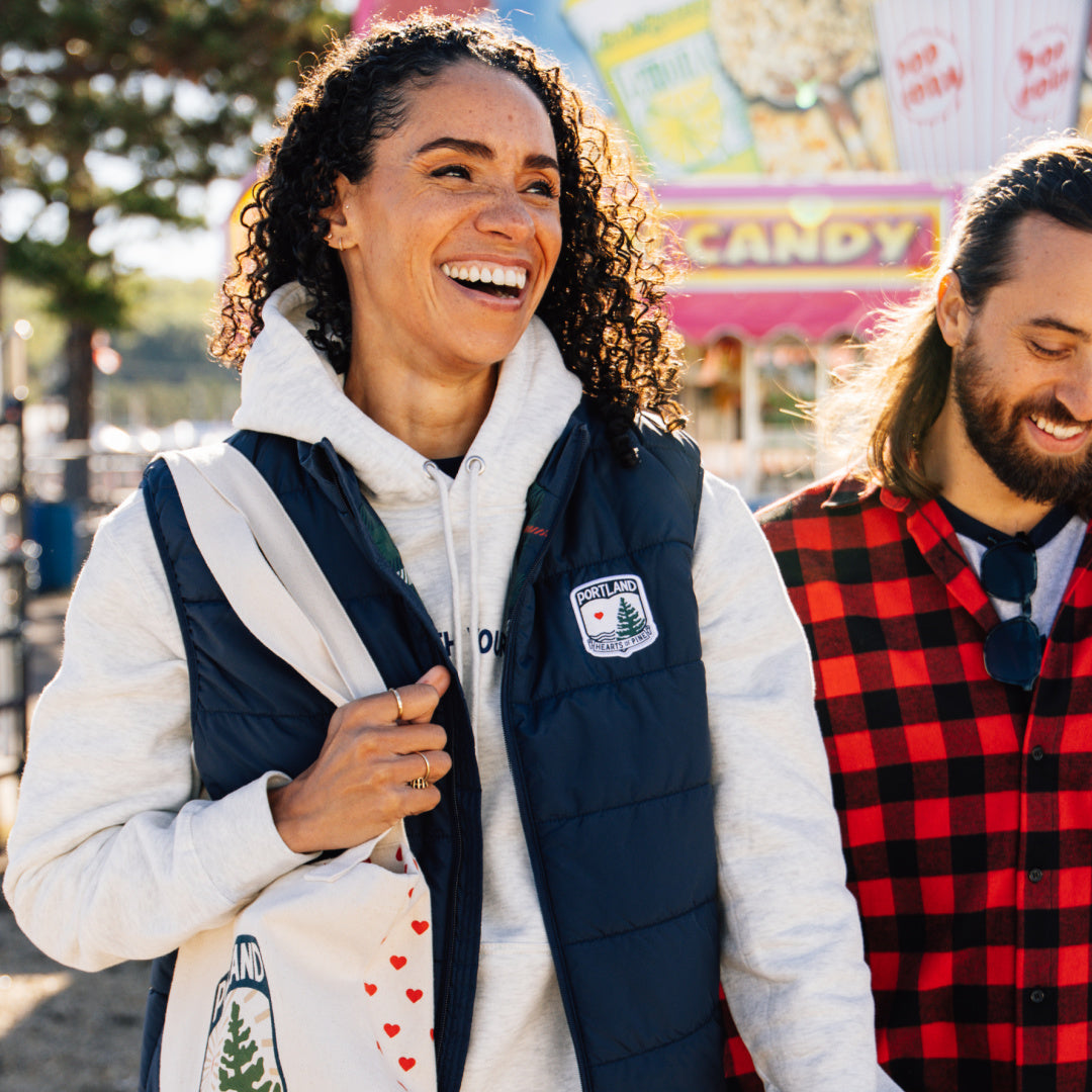 Navy Puffer Vest