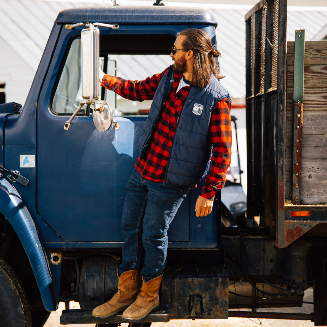 Navy Puffer Vest