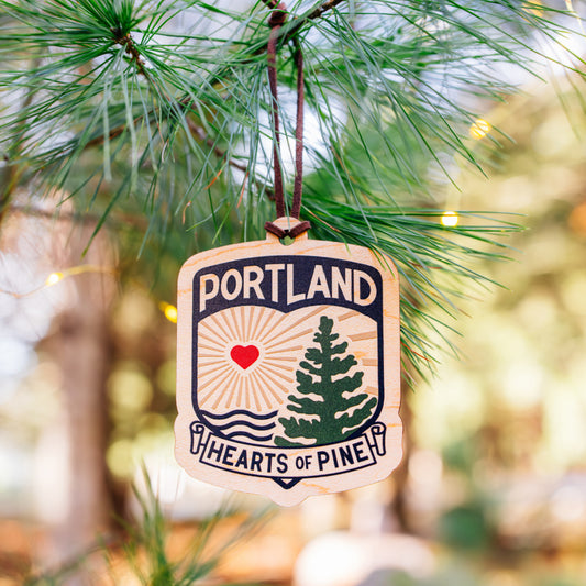 2025 Hearts of Pine Wooden Ornament