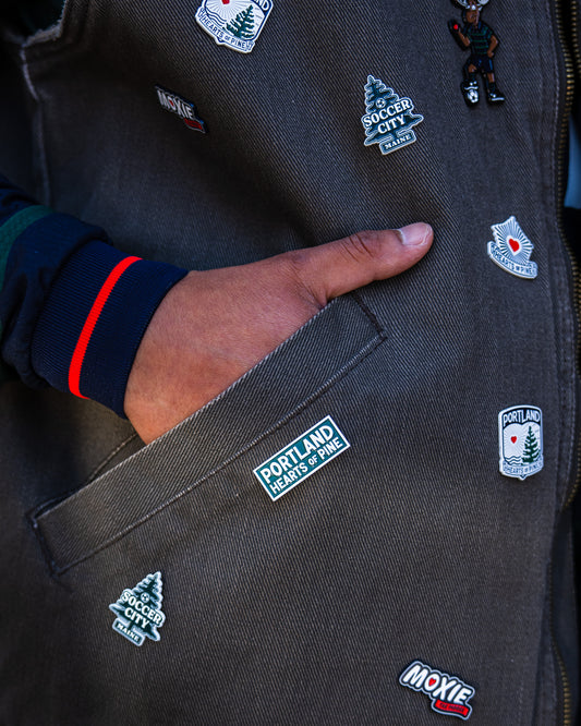 Moxie the Moose Wordmark Pin