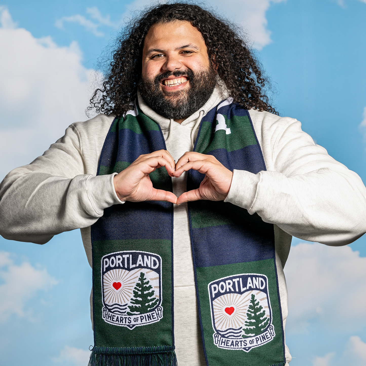 Hearts of Pine Club Scarf