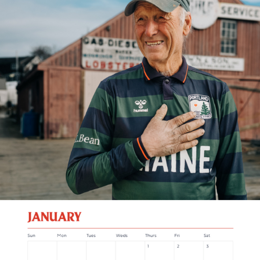 Hearts of Pine Desktop Calendar