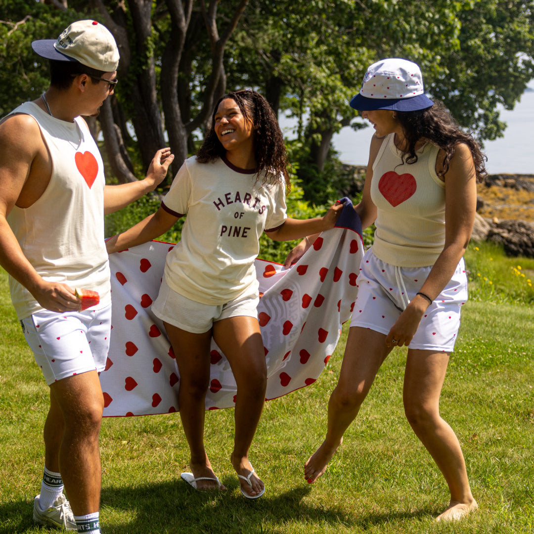 Hearts Camp Ringer T-Shirt