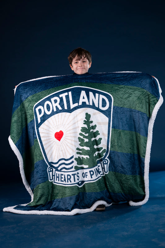 Hearts Crest Throw Blanket