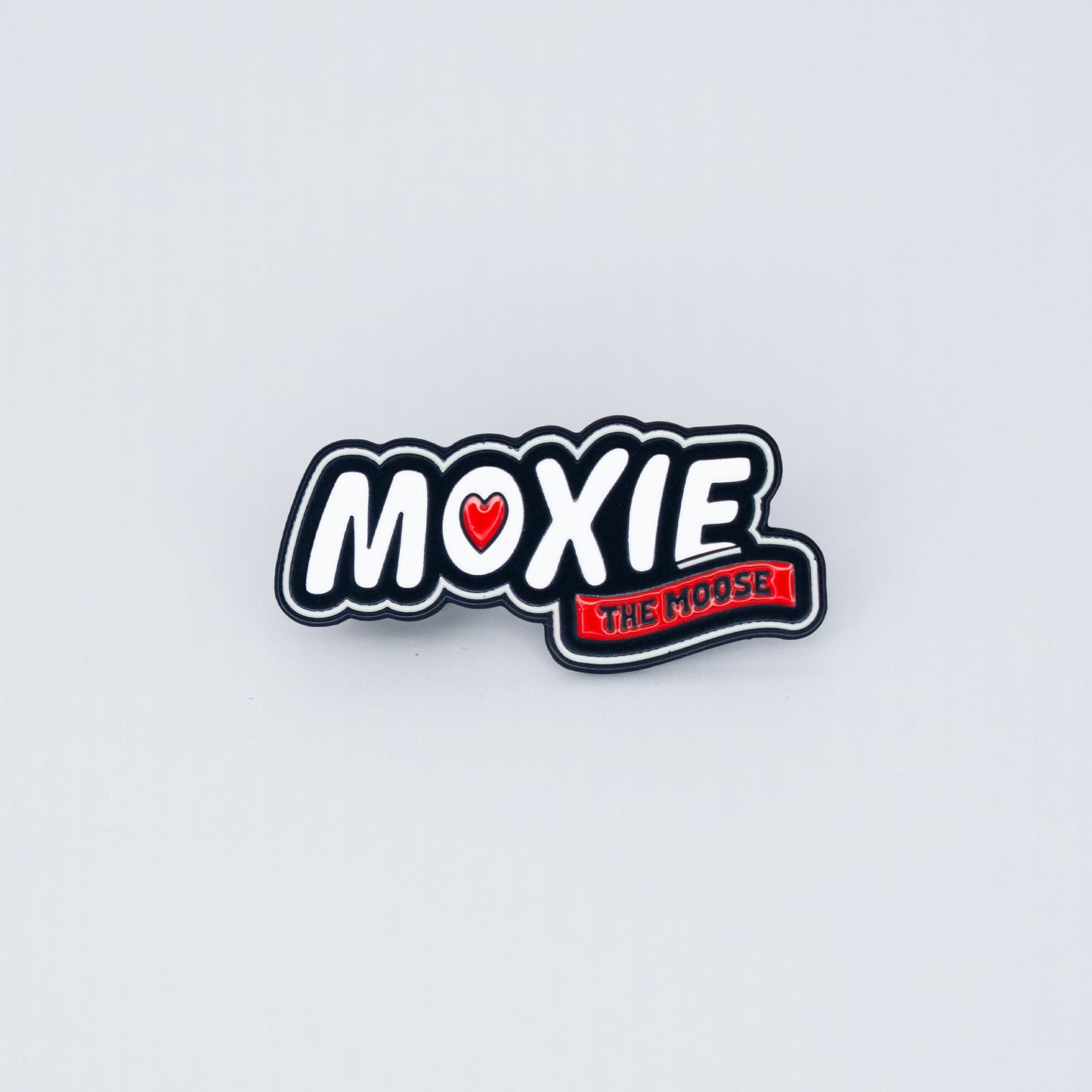 Moxie the Moose Wordmark Pin