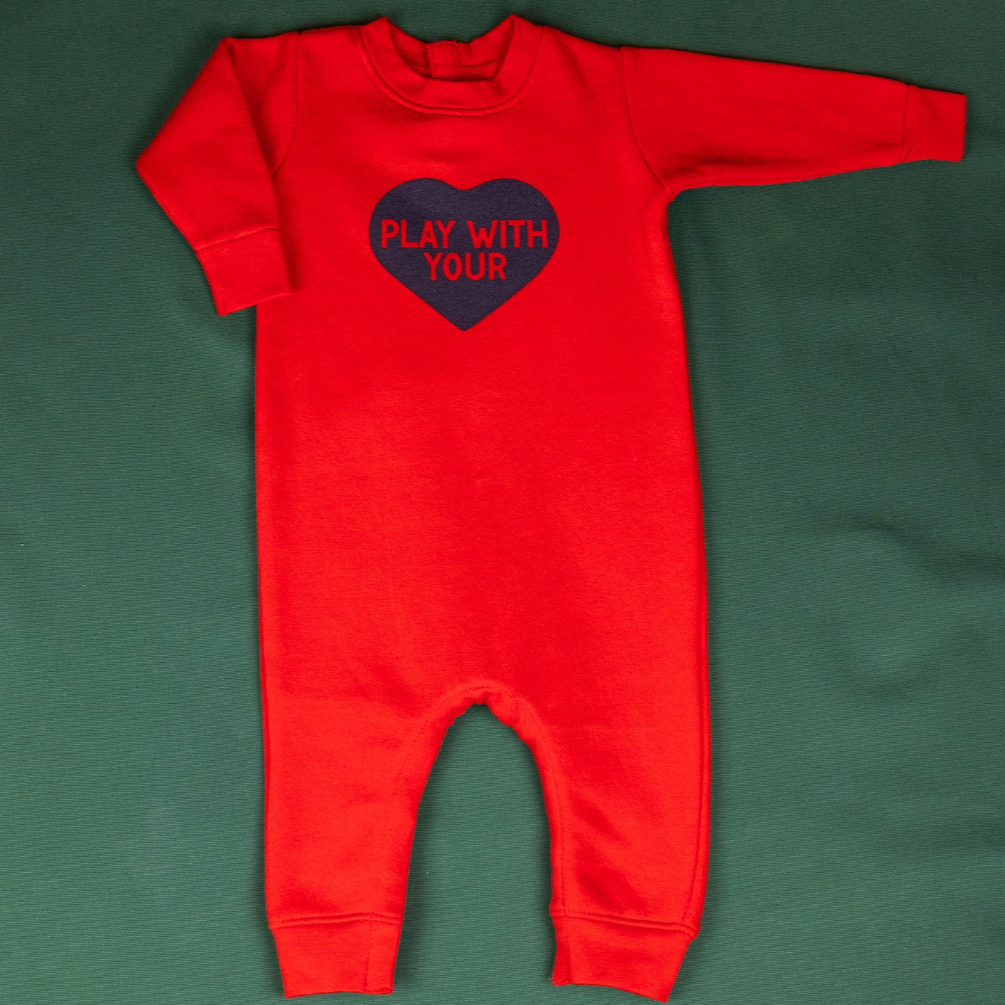 Red Play With Your Heart Romper (Infant)