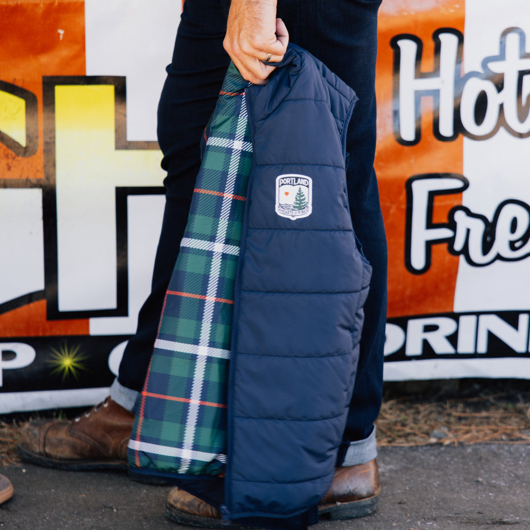 Navy Puffer Vest