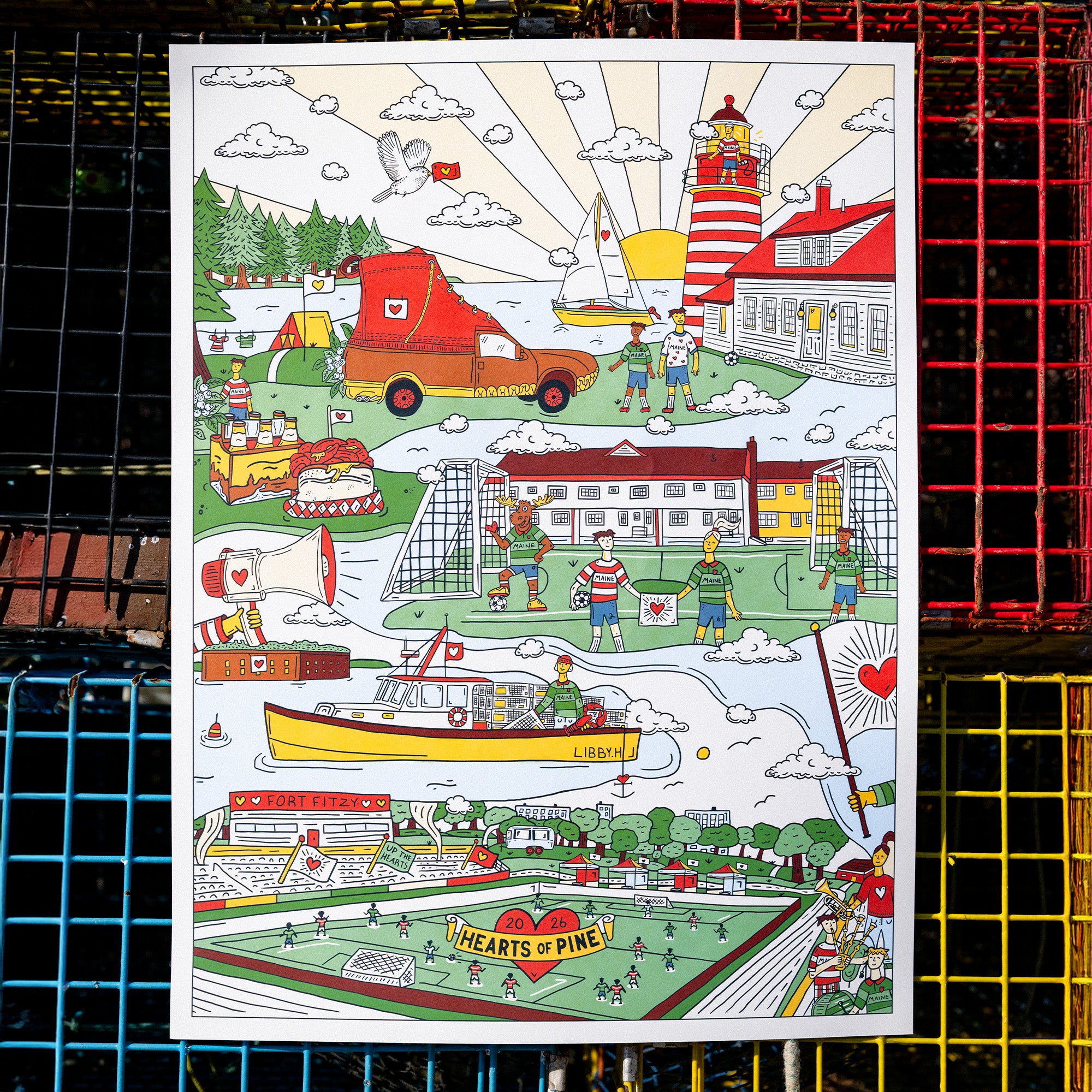 Limited Edition 2026 Season Poster – Hearts of Pine SC