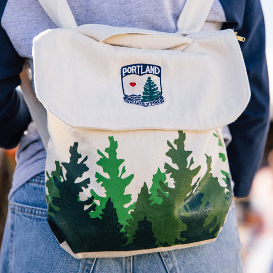 Match Day Hearts Tote Backpack