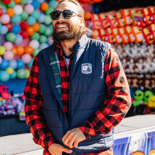 Navy Puffer Vest