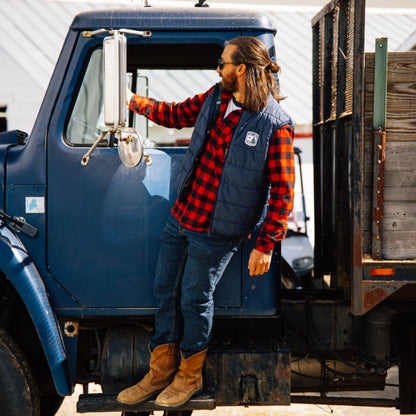 Navy Puffer Vest