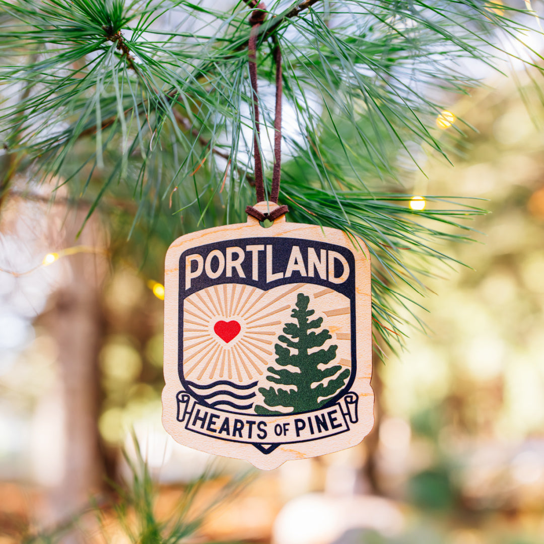 2025 Hearts of Pine Wooden Ornament