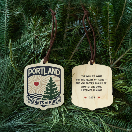 2025 Hearts of Pine Wooden Ornament