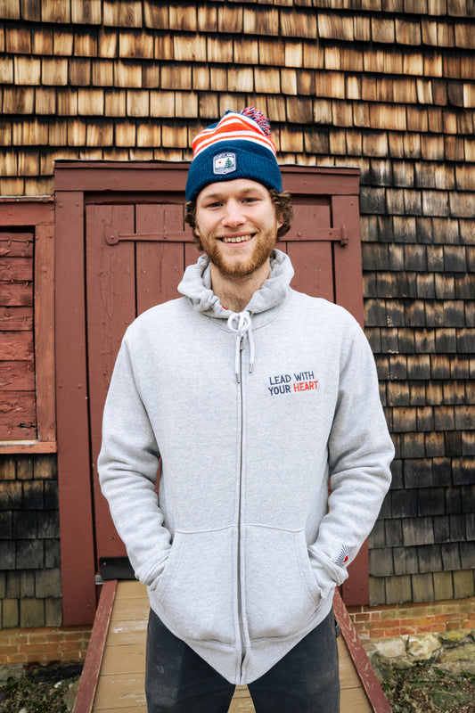 Lead With Your Heart Zip Hoodie