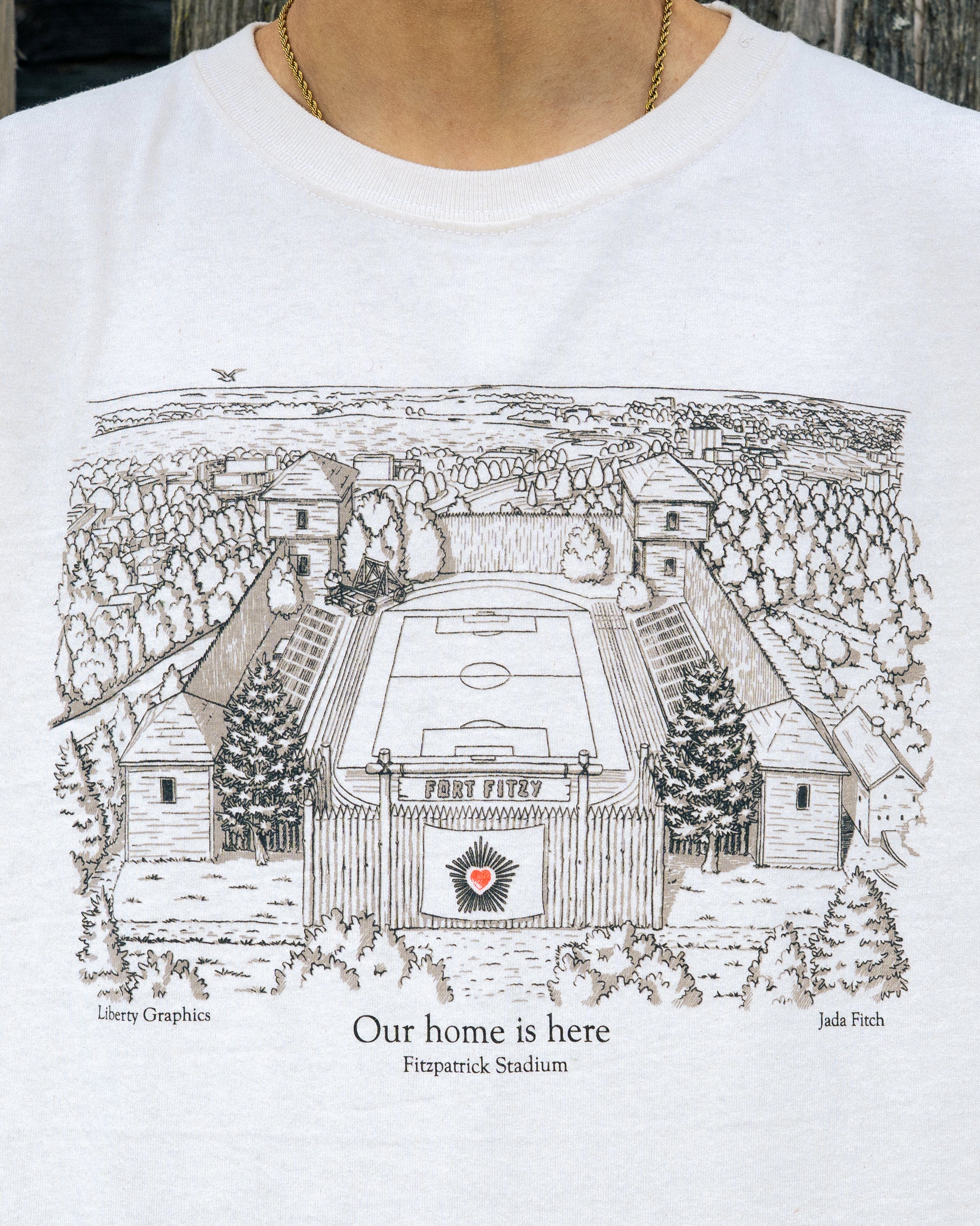 Liberty Graphics Fort Fitzy Short Sleeve T-Shirt – Hearts of Pine SC