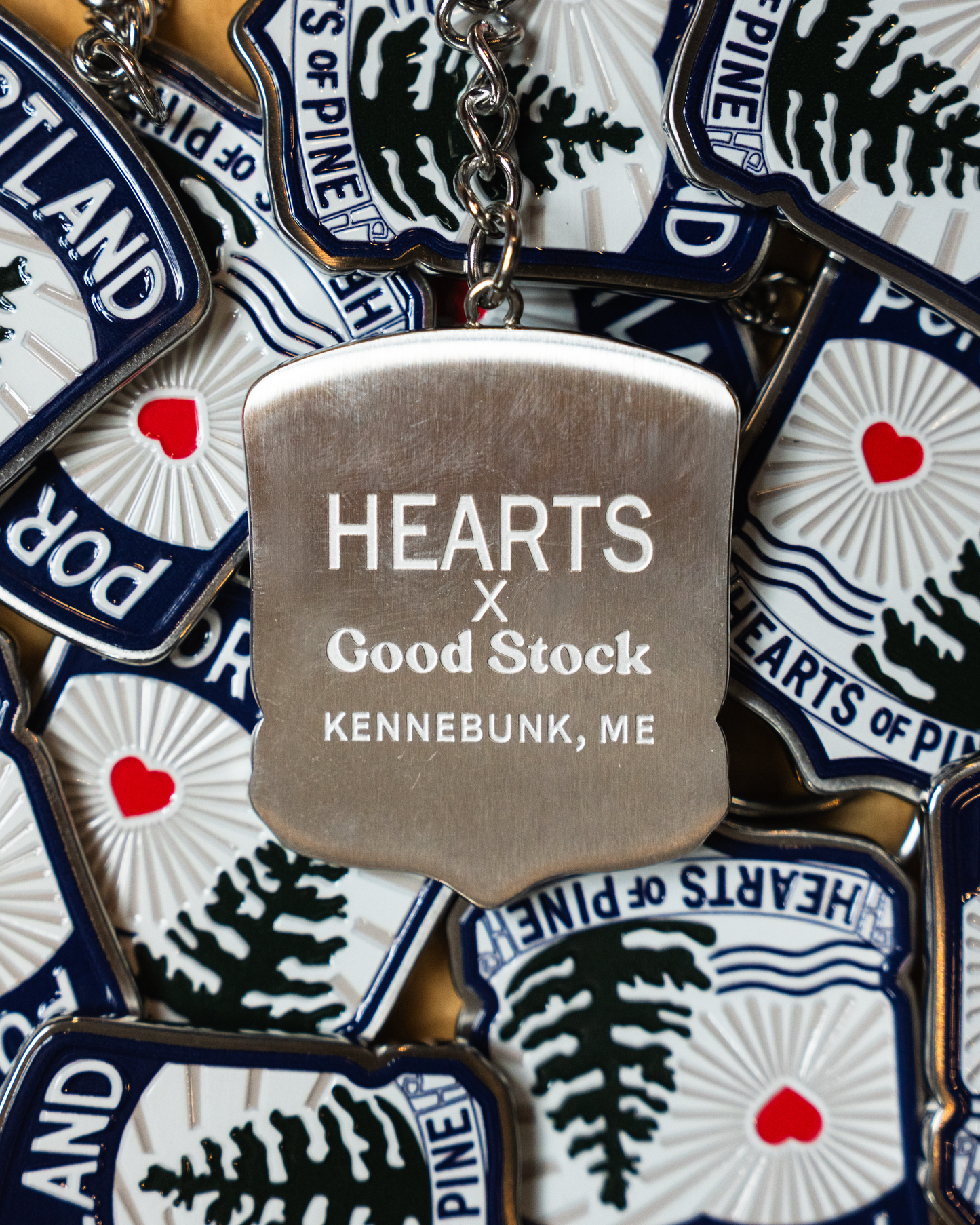 Good Stock Hearts of Pine Key Chain