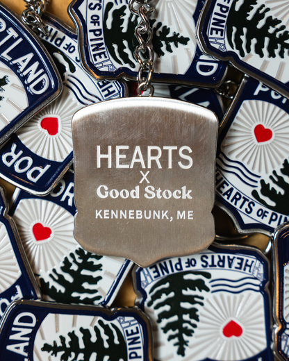 Good Stock Hearts of Pine Key Chain