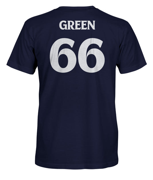 Customized Green #66 Player Shirt
