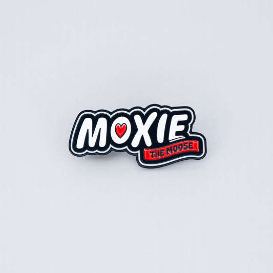 Moxie the Moose Wordmark Pin