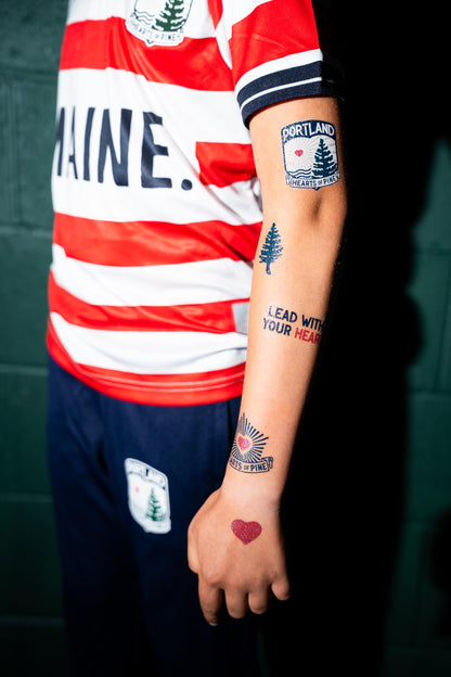 Hearts of Pine Temporary Tattoo Pack