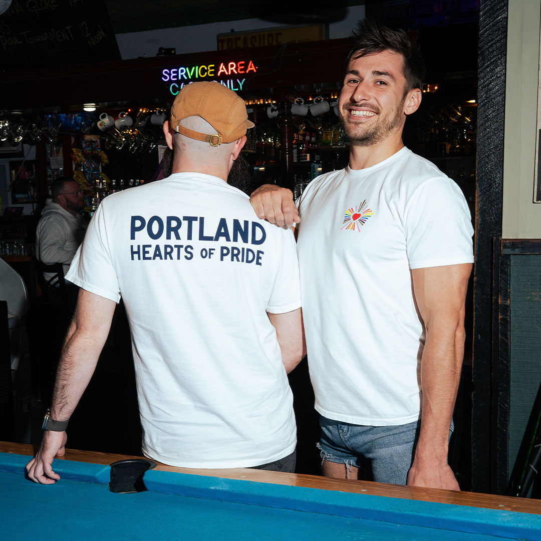 2026 Hearts of Pride Rainbow Dirigo Heart T-Shirt