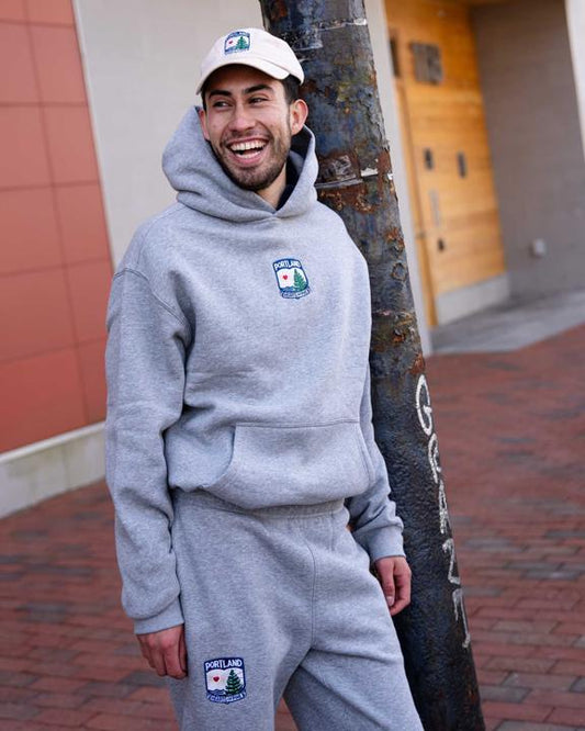 Hearts Embroidered Crest Hoodie (Unisex)