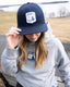 Hearts Embroidered Crest Hoodie (Women's)