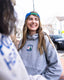 Hearts Embroidered Crest Hoodie (Women's)
